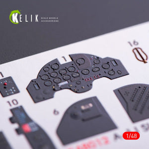 KELIK K48012 Décalcomanies 3D pour intérieur du A-1J Skyraider, pour maquette Tamiya au 1/48 – image 3