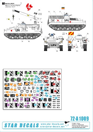 Star Decals 72-A1009 Balkan Peacekeepers (1) British UN Warriors 1/72 – immagine 2