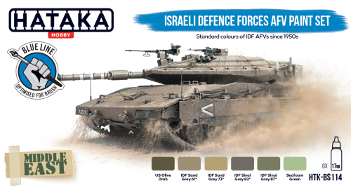 Hataka HTK-BS114 Israeli Defence Forces AFV paint set (6x17ml) – zdjęcie 2