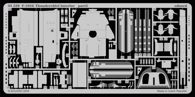 Eduard 32520 F-105G interior 1/32 TRUMPETER – immagine 2