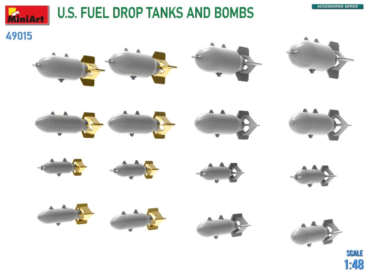MiniArt 49015 Réservoirs de carburant et bombes largables américains 1/48 – image 5