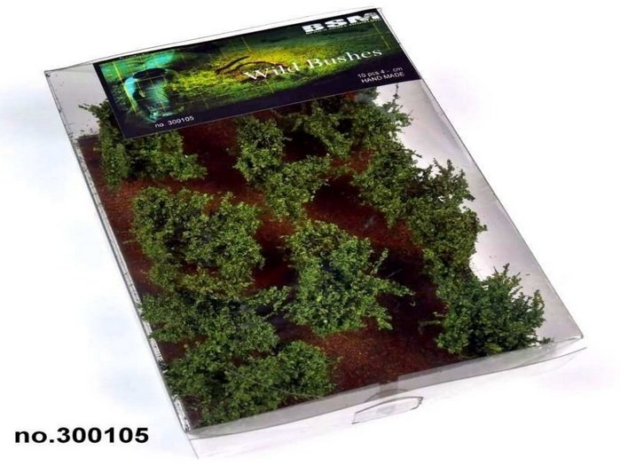 Bear&amp;#39;s Scale Modeling 300105 Buissons sauvages (10 pièces)