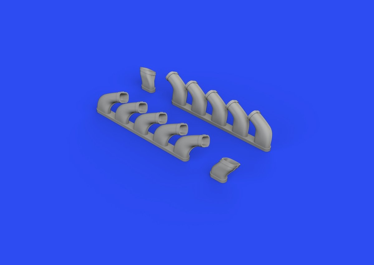 Eduard 648618 Il-2 exhaust stacks ZVEZDA 1/48 – immagine 4