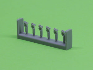 Master SM-350-093 USN 40 mm/56 Bofors quadruple mount ver.1 / with Mk-51 director - (resin, PE and turned parts) - (6pcs) 1/350 – Bild 6