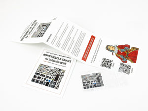 Red Fox Studio QS-48181 Instruments Gauges set for Luftwaffe WWII 1/48 – immagine 3
