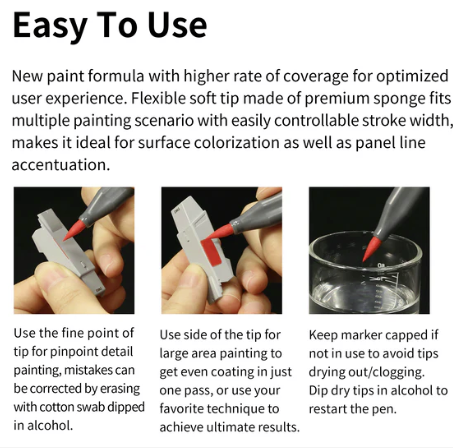 DSPIAE MKF-06 Water-Based Soft Head Marker Fluorescent Orange – Bild 7