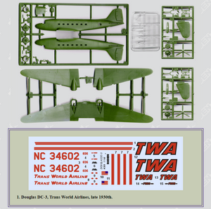 Roden 309 Douglas DC-3 Trans World Airlines 1/144 – image 2