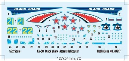 Hobby Boss 87217 Ka-50 Black shark Attack Helicopter 1/72 – zdjęcie 3