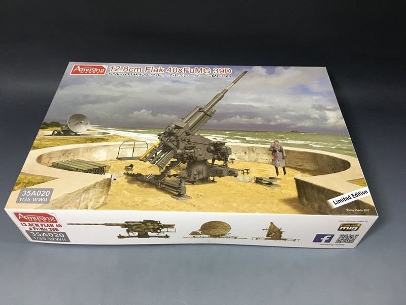 Amusing Hobby 35A020 12.8cm Flak 40 &amp;amp; FuMG 39D 1/35 – imagen 2