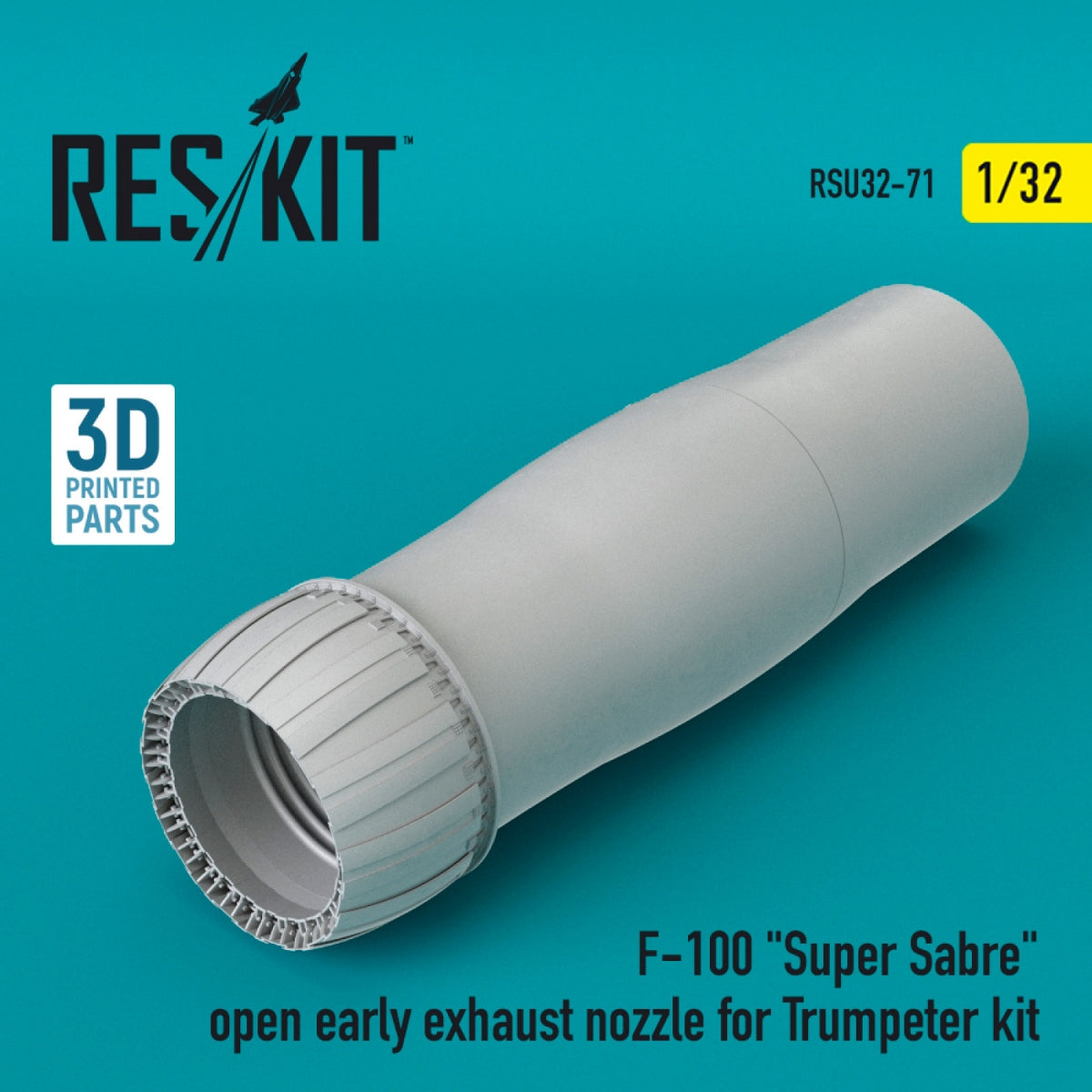 RESKIT RSU32-0071 F-100 « SUPER SABER » TUYÈRE D&amp;#39;ÉCHAPPEMENT OUVERTE (PREMIÈRE VERSION) POUR MAQUET TRUMPETER 1/32 – image 2