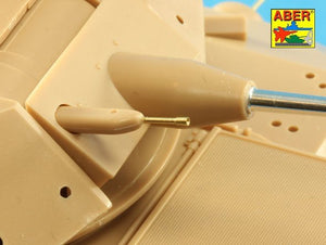 Aber 35L-180 25mm M242 Bushmaster early chain gun barrel &amp;amp; 7,62mm M240 machine gun barrel used on early M2/M3 Bradley or LAV-25 1/35 – immagine 4