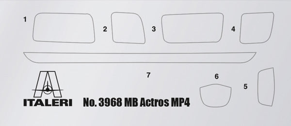 Italeri 3968 MB Actros MP4 Big Space - Grand Prix Edition 1/24 – Bild 10