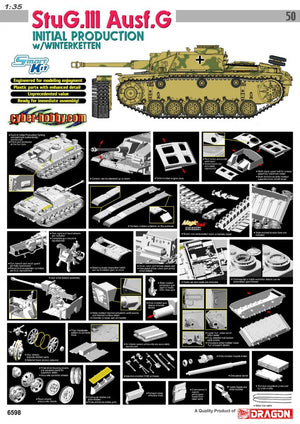 Cyber Hobby 6598 StuG.III Ausf.G Initial 1/35 – imagen 2
