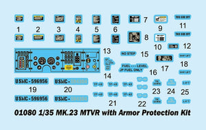 Trumpeter 01080 MK.23 MTVR with Armor Protection Kit 1/35 – immagine 15