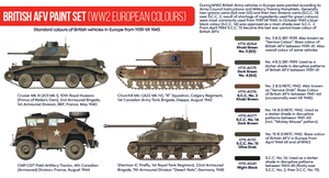 Hataka HTK-AS22 British AFV paint set (WW2 European colours) (6x17ml) – immagine 2
