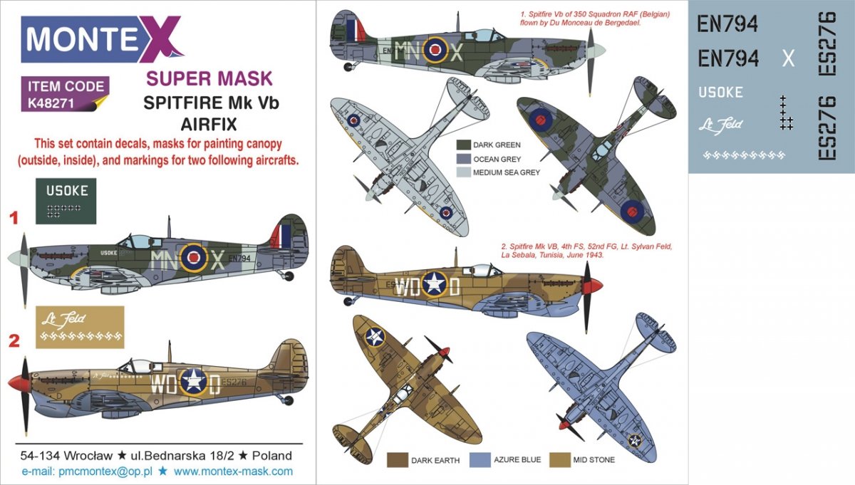 Montex K48271 SPITFIRE Vb 1/48