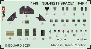 Eduard 3DL48211 F4F-4 SPACE Academy 1/48 – immagine 3