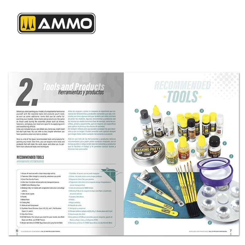 Ammo by Mig 6301 Scale Modeling for Beginners Vol. 2: Paint &amp;amp; Weathering (Bilingual) – immagine 4