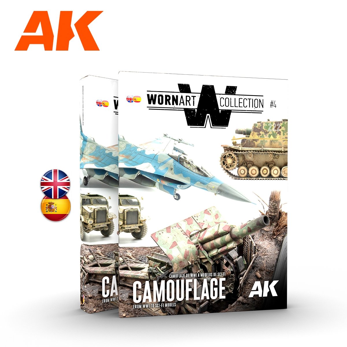 AK Interactive AK4906 COLLECTION WORN ART NUMÉRO 04 – CAMOUFLAGE