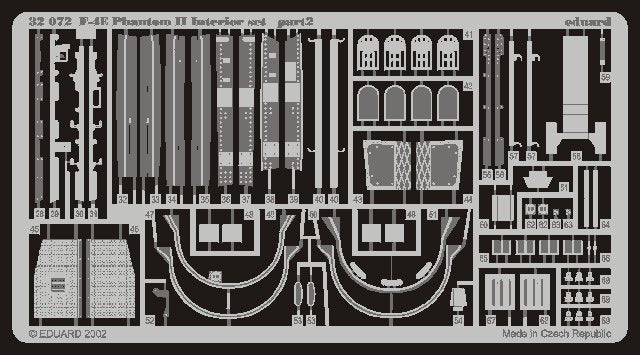 Eduard 32503 F-4E interior 1/32 Tamiya – immagine 2