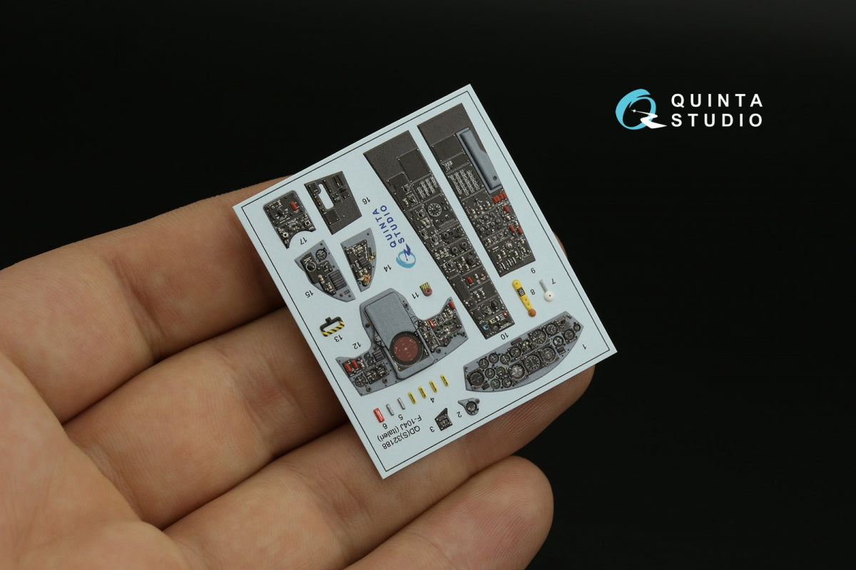 Quinta Studio QDS-32188 F-104J 3D-Printed coloured Interior on decal paper (Italeri) (small version) 1/32 – immagine 5