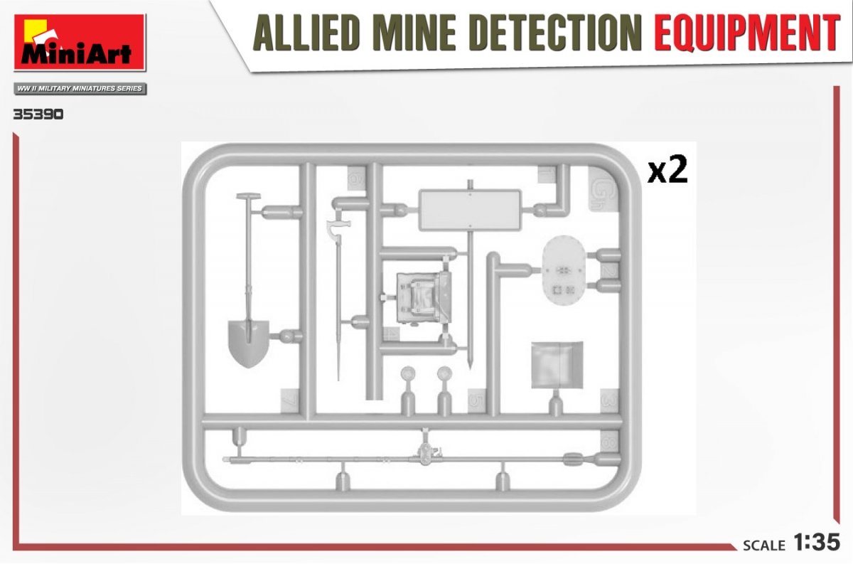 MiniArt 35390 ALLIED MINE DETECTION EQUIPMENT 1/35 – immagine 7