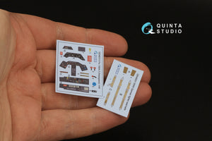 Quinta Studio QD48313 Fw 190A-3 3D-Printed &amp;amp; coloured Interior on decal paper (Hasegawa) 1/48 – immagine 4