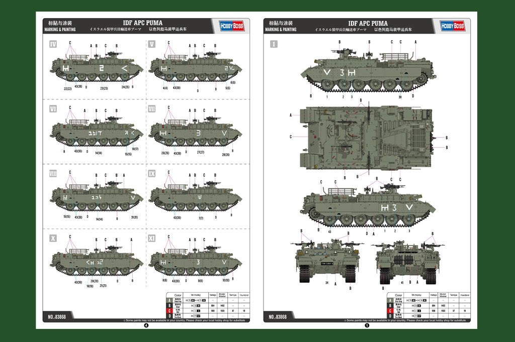 Hobby Boss 83868 IDF APC PUMA – image 3