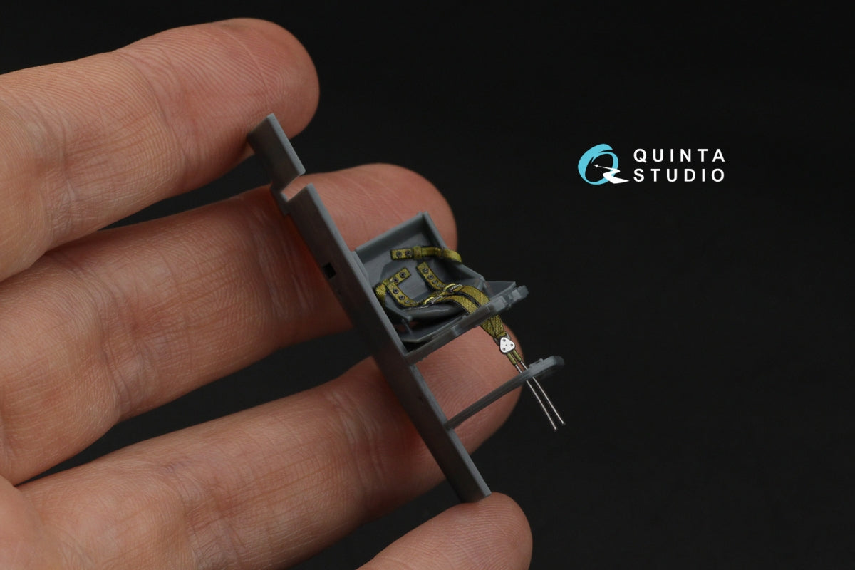 Quinta Studio QR+48102 British Fighter seatbelts (pre-war/early WWII) (with metal buckles) (All kits) 1/48 – immagine 7
