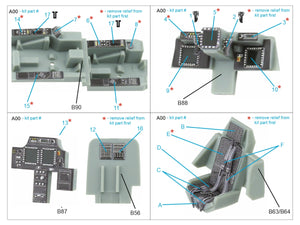 Quinta Studio QD72149 AH-64D late/AH-64E 3D-Printed coloured Interior on decal paper (Academy) 1/72 – immagine 2