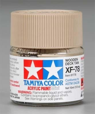 Tamiya XF78 Wooden Deck Tan (81778) Acrylic paint 10ml – immagine 2