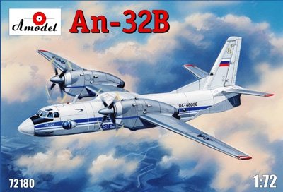A-Model 72180 Antonov An-32B Soviet Civil Plane 1/72