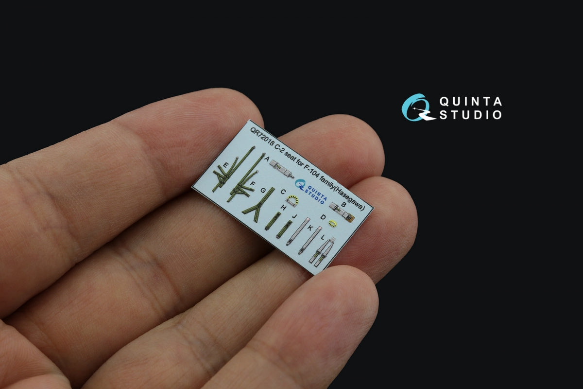 Quinta Studio QD72103 CF-104 early 3D-Printed &amp;amp; coloured Interior on decal paper (Hasegawa) 1/72 – immagine 6