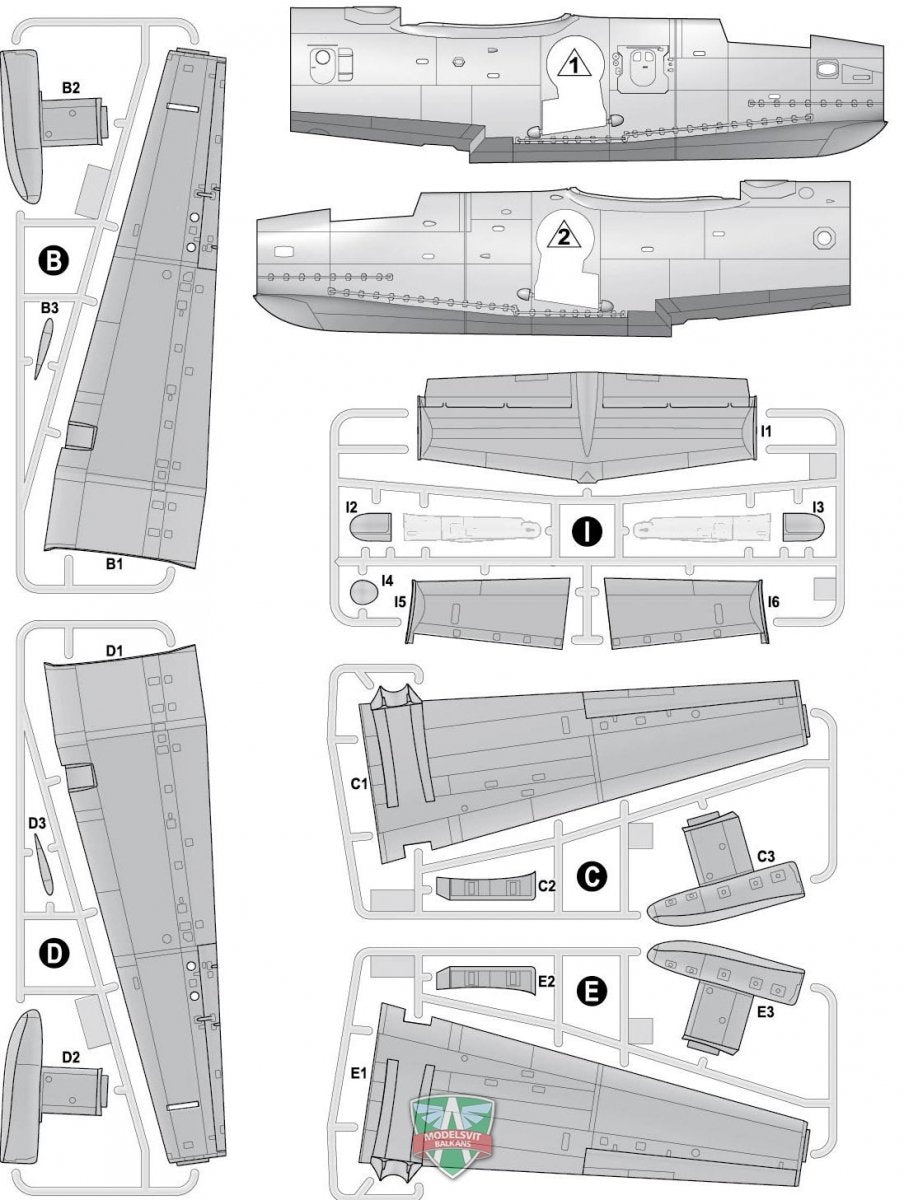 Modelsvit 72039 Beriev Be-14 All-weather SAR flying boat 1/72 – immagine 4
