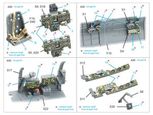 Quinta Studio QD48611 A6M2-K Zero 3D-Printed &amp;amp; coloured Interior on decal paper (Eduard) 1/48 – zdjęcie 2
