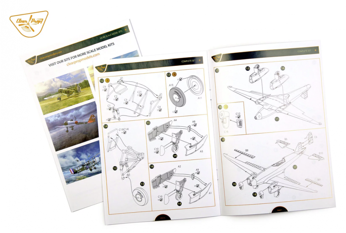 Clear Prop! CP72019 DH.88 COMET ADVANCED KIT 1/72 – immagine 16