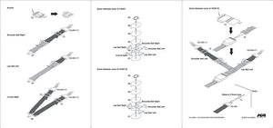 KA Models KA-24005 6&amp;amp;4 Point Racing Seat Belt Set ( pasy bezpieczeństwa ) 1/24 – imagen 3