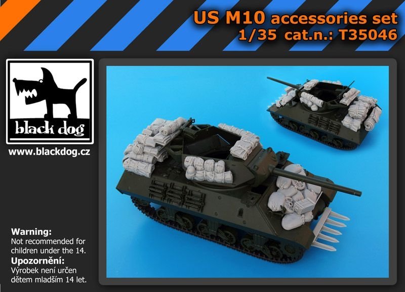 Ensemble d'accessoires Black Dog T35046 US M 10 au 1/35 