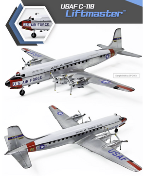 Maquette Academy 12634 USAF C-118 Liftmaster au 1/144 – image 6