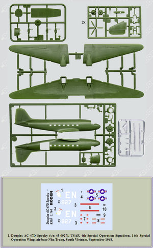 Roden 310 Douglas AC-47D Spooky 1/144 – immagine 2