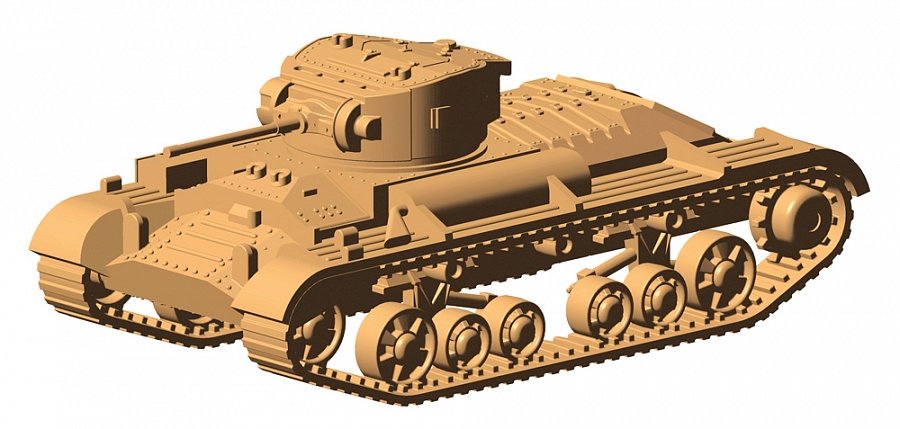 Zvezda 6280 British Infantry Tank &amp;quot;Valentine” II 1/100 – immagine 5