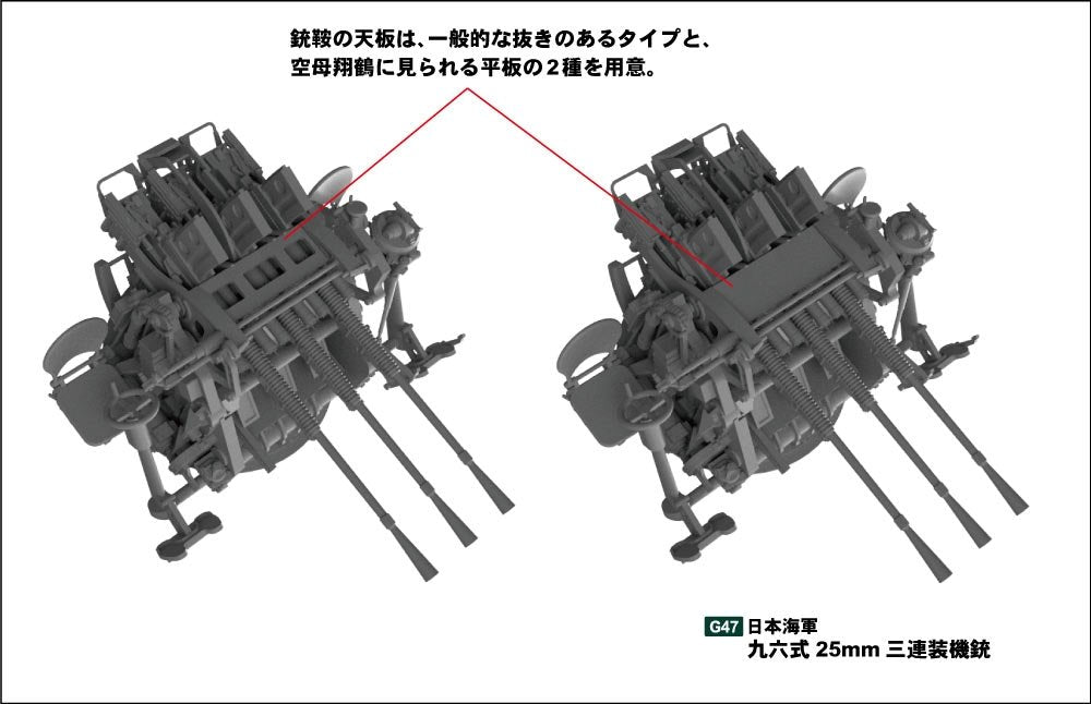 Pit-Road G47 IJN Type 96 25mm Triple AA Gun 1/35 – immagine 5