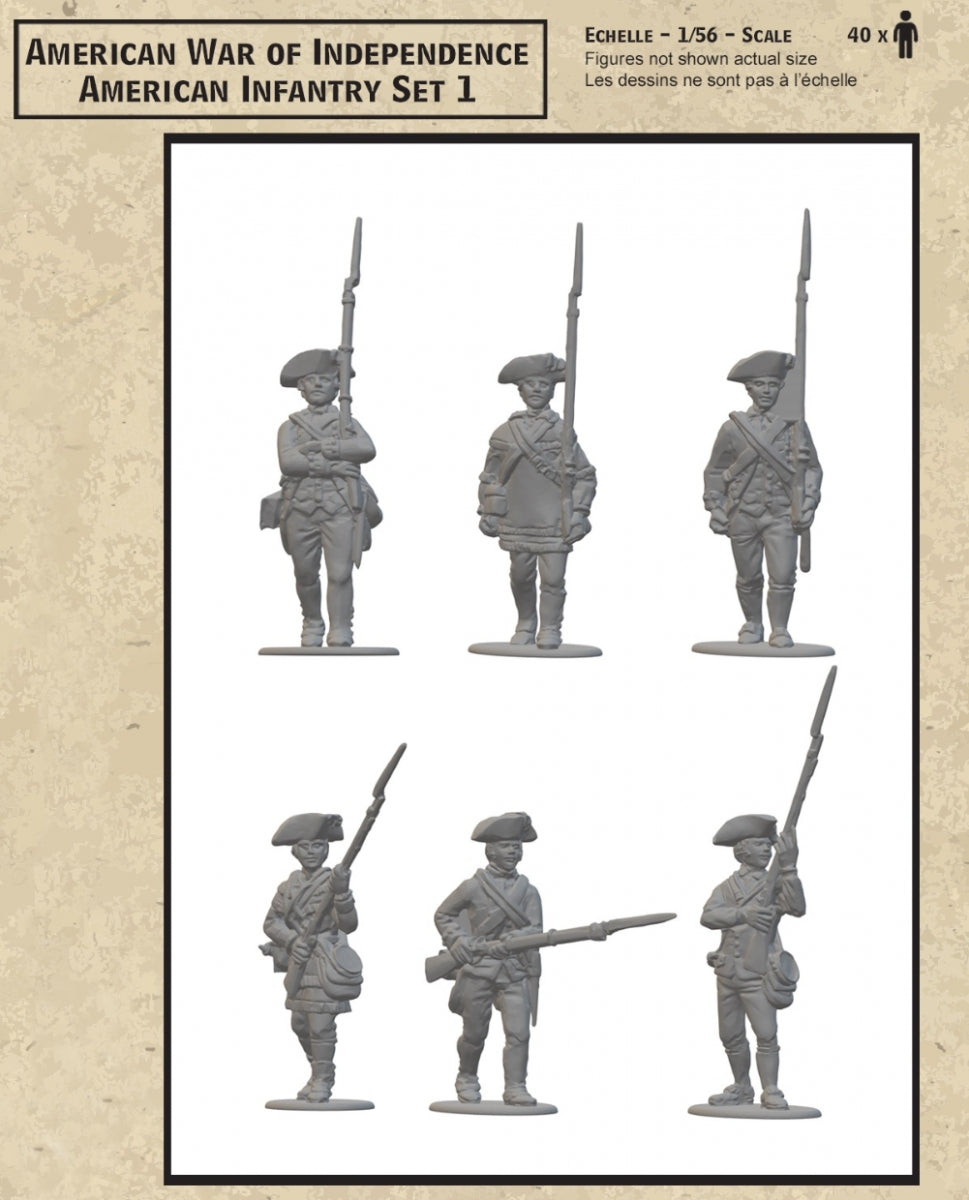 Hat 2003 American War of Independece - American Infantry Set 1 (40 Figures) 28mm