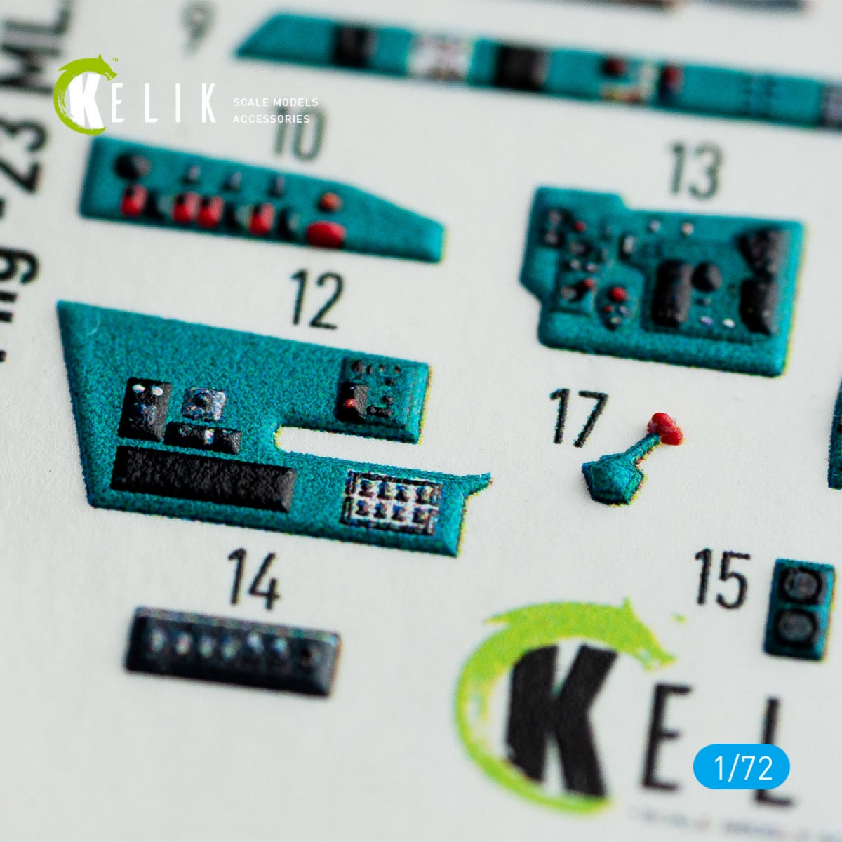 KELIK K72057 MIG-23 ML/MLA INTERIOR 3D DECALS FOR CLEARPROP KIT 1/72 – zdjęcie 4