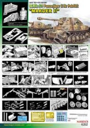 Dragon 6262 Sd.Kfz. 131 Panzerjaeger II fur Pak 40/2 &amp;quot;Marder II 1/35 – imagen 2