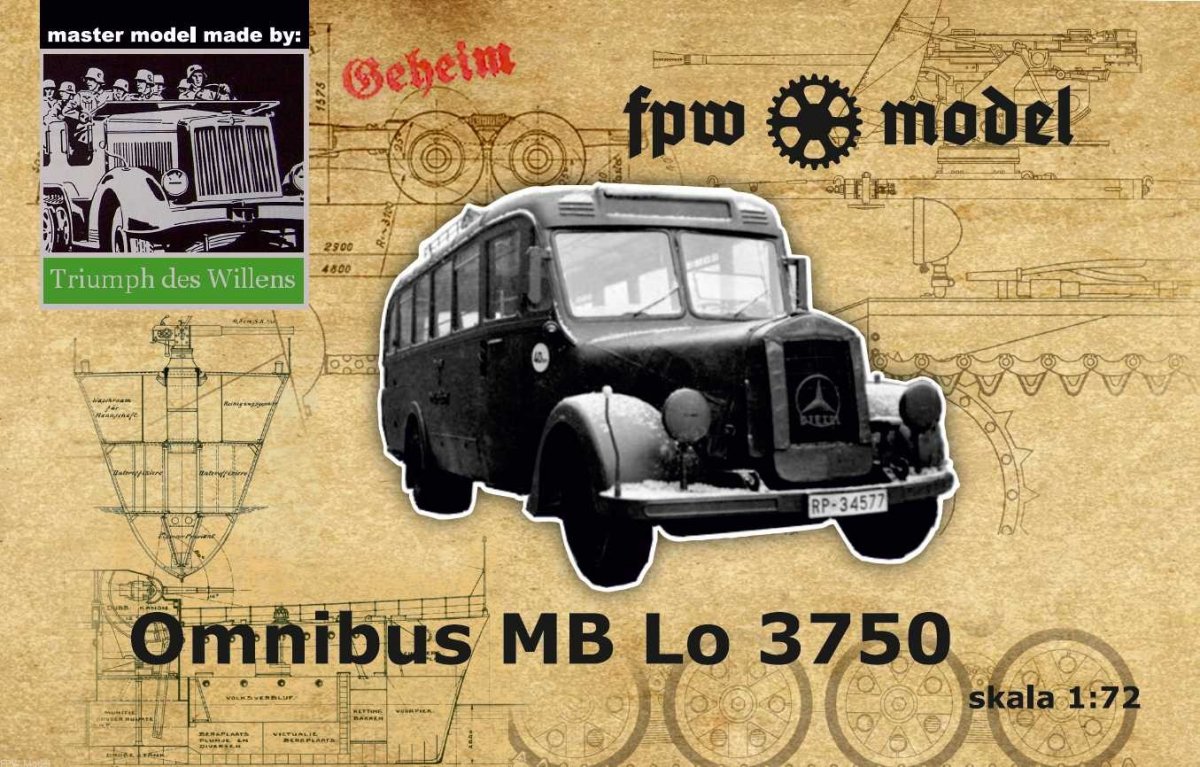 FPW Model TDW005 Triumph des Willens - MB Lo3750 omnibus 1/72