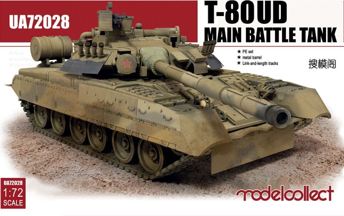 Modelcollect UA72028 Char de combat principal T-80UD (1/72)