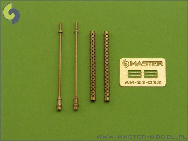 Master AM-32-022 Japanese Ho-103 12.7mm machine gun barrels (2pcs) (1/32)