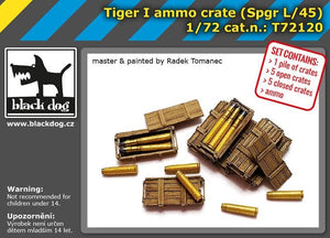 Black Dog T72120 Tiger I ammo crate 1/72 – Bild 2