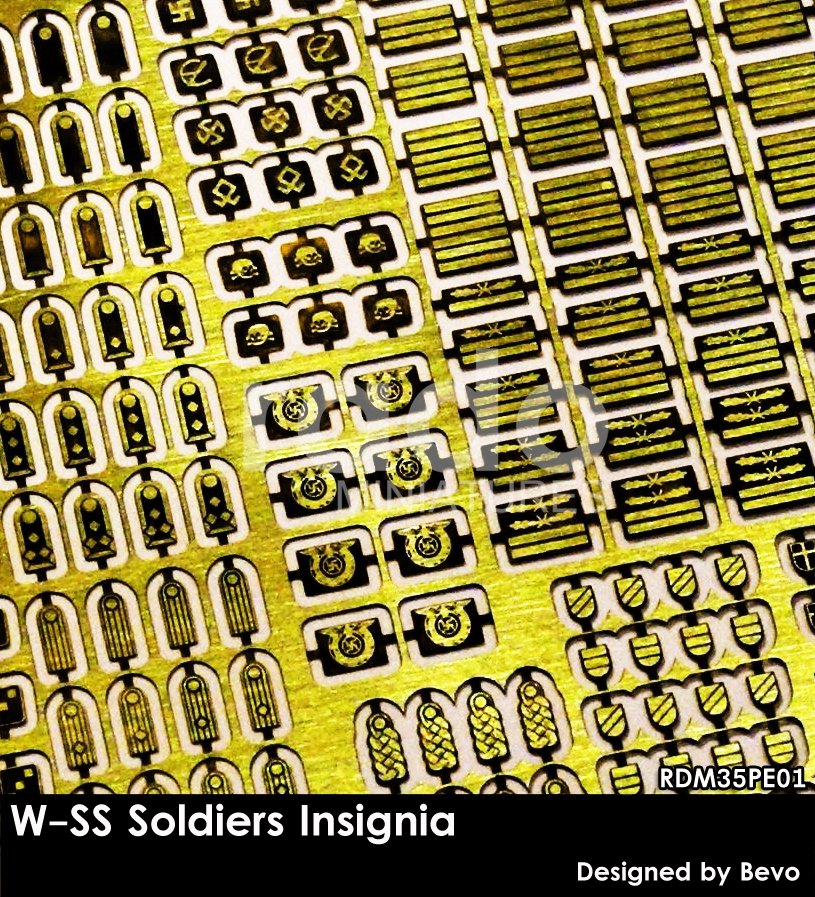 Insignes de soldats W-SS RADO Miniatures RDM35PE01, échelle 1/35
